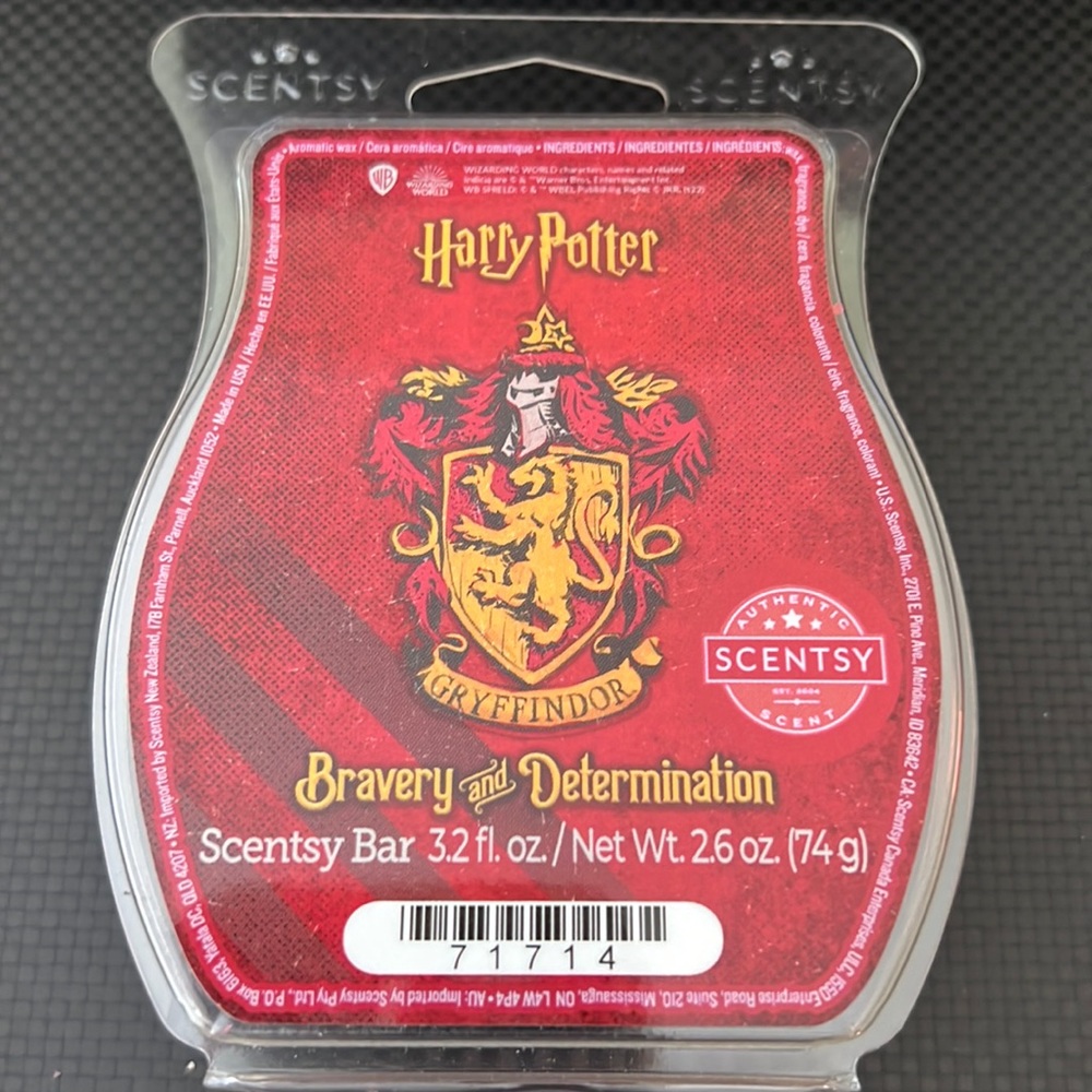 Scentsy Wax Bar, Harry Potter Gryffindor Bravery and Determination